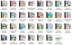 幼儿英语启蒙手工活动作业纸《Preschool Bundle》31本PDF绘本，百度网盘下载！-爱帮您