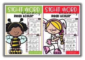 《Sight Word Fluency Read and Color》高频词阅读理解涂色练习册全三册高清PDF，百度网盘下载！-爱帮您